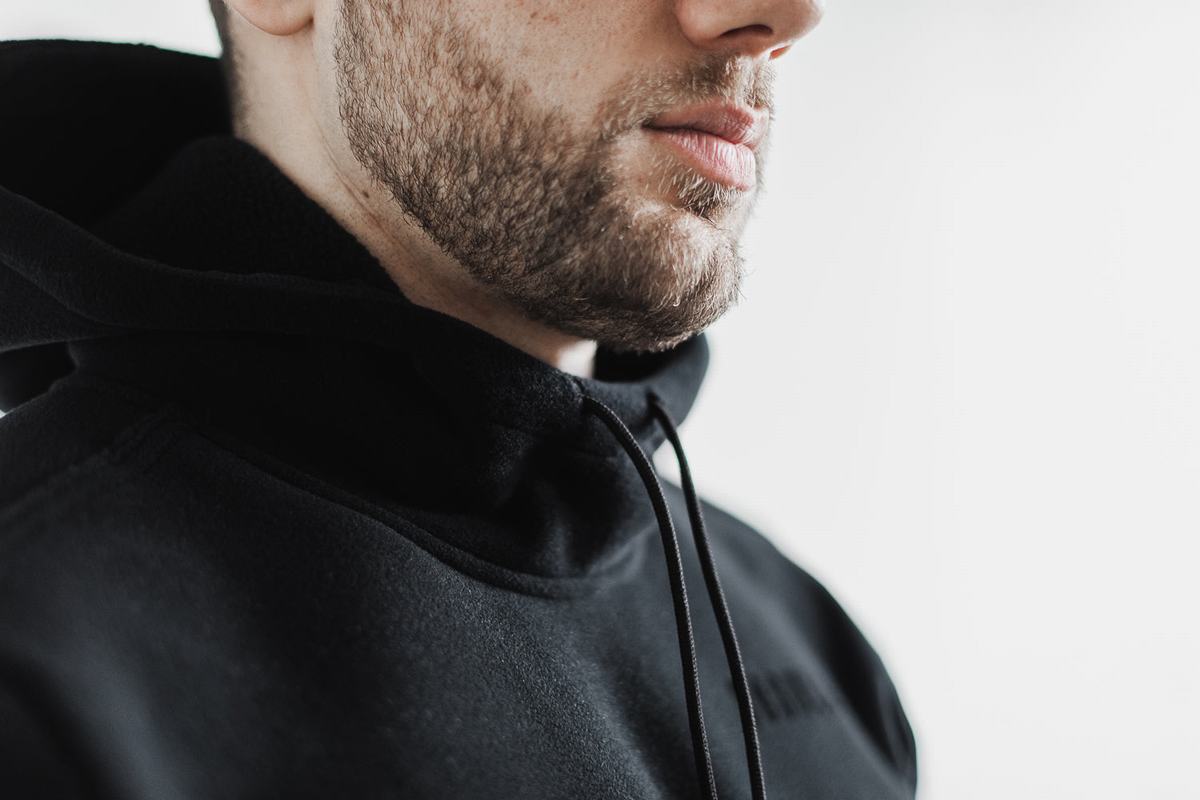 Nobull Arctic Men's Hoodie Black | Australia (XU1532)